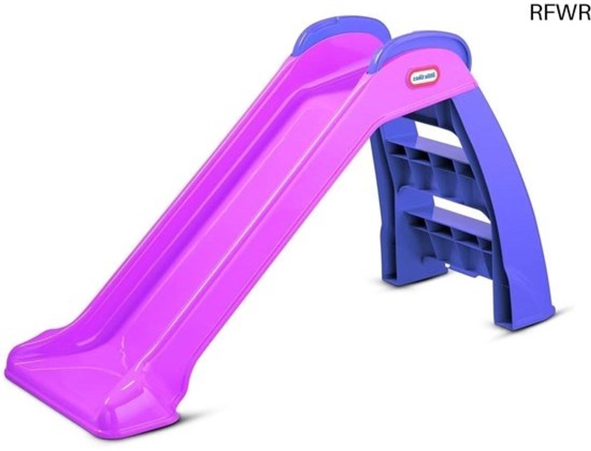 RFWR® Eerste Glijbaan voor Kinderen - Duurzaam en Veilig voor Binnen en Buiten - Roze & Paars