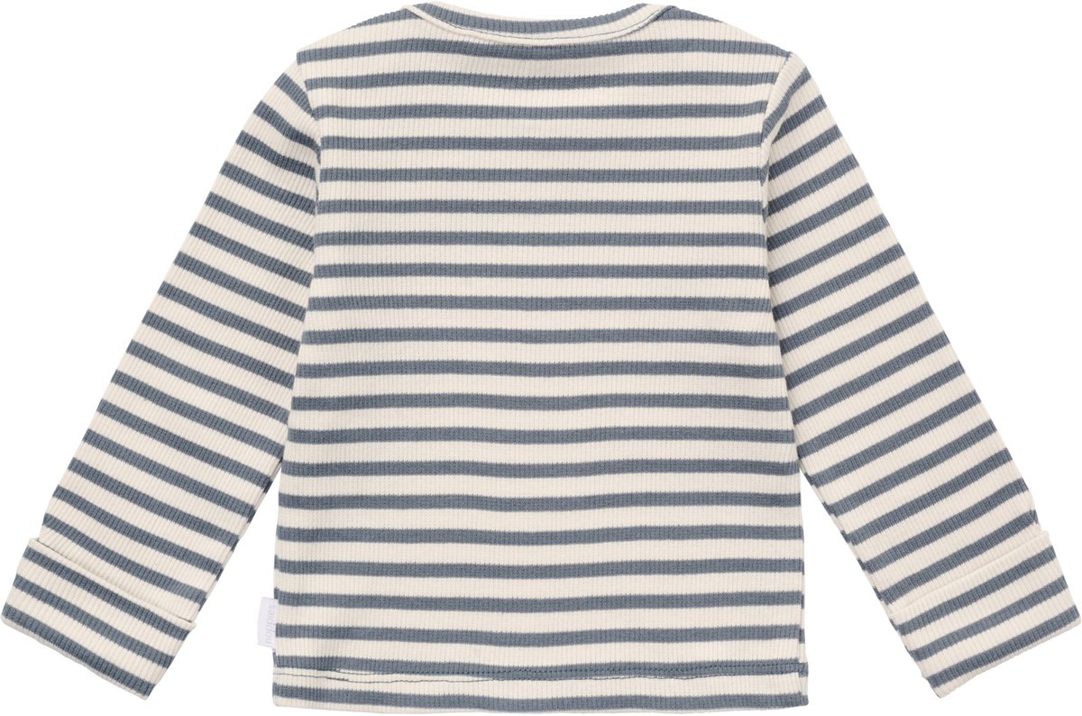 Noppies Shirt Stripe Lange Mouw - Maat 50 - Stormy Weather
