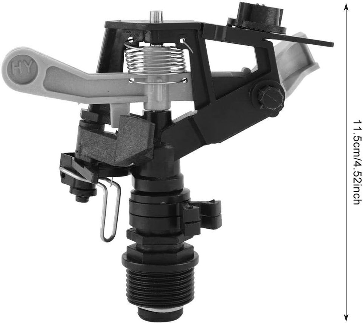 2 Stuks RVS Rocker Arm Tuinsproeier voor Middellange Afstand - Waterbesparende Irrigatie en Grondbesproeiing Tool voor Tuin en Gazon