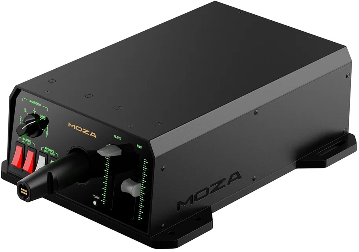 MOZA AY90 Yoke Base – 4,2 Nm Force Feedback – Yoke Base voor Flight Simulator – 180° Rotatie - PC