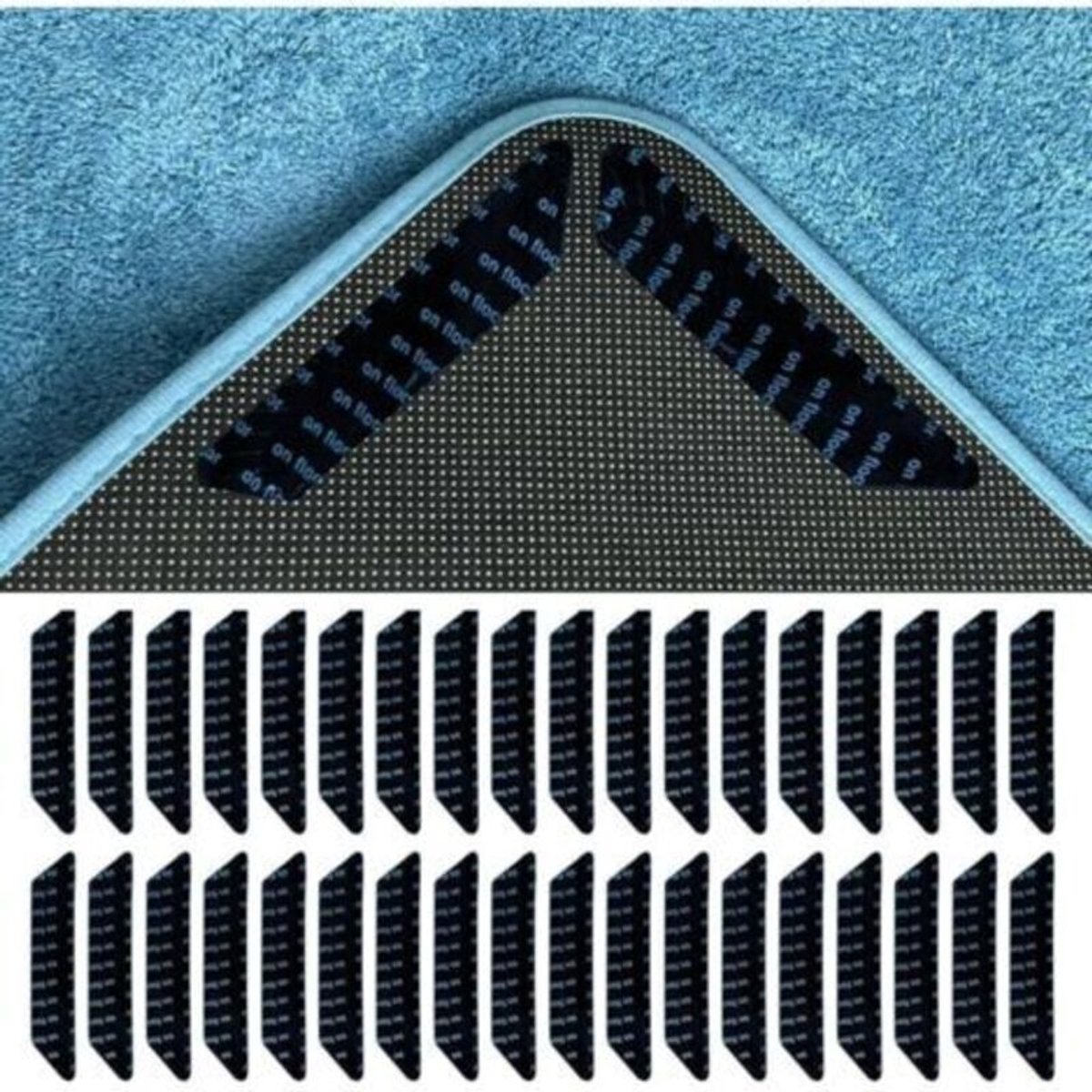 Een set van 36 antislip vloermatten, waaronder antislip trapmatten, antislipmatten geschikt voor extra grip en antislip douchematten, is perfect geschikt voor houten en tegelvloeren.