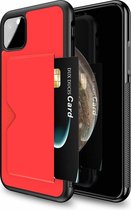 Dux Ducis - iPhone 11 Pro hoesje - Pocard Series - Back Cover - Rood