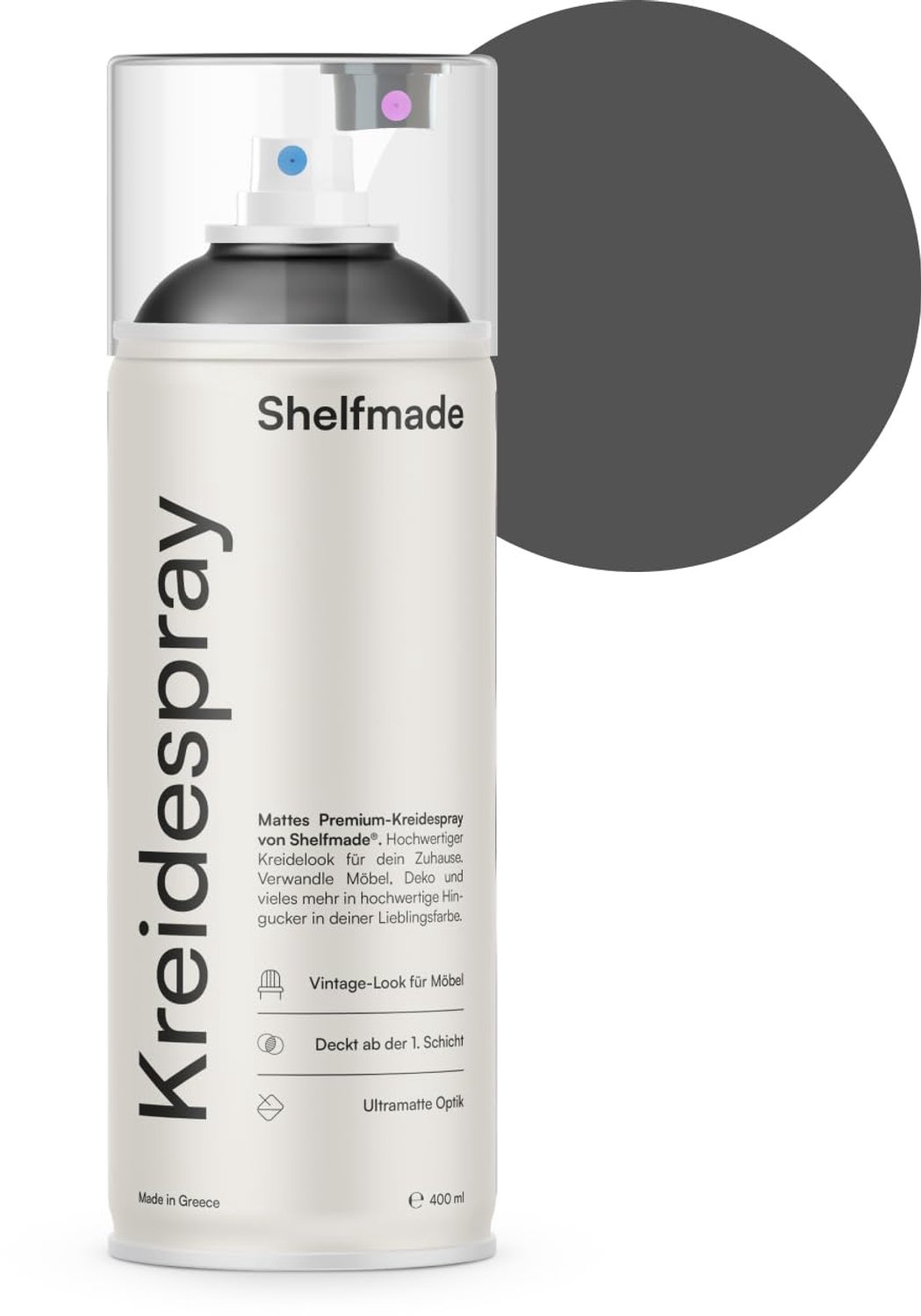 Krijtverf spray - hoogwaardige matte krijtverf - dekkende krijtzak - eenvoudig aan te brengen - m-winkel