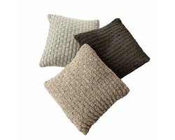 LOBERON Kussenhoes set van 3 Antier beige/grijs