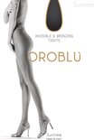 Zijprofiel van benen in Oroblu Suntime panty, onzichtbaar en bruinend effect, Made in Italy.