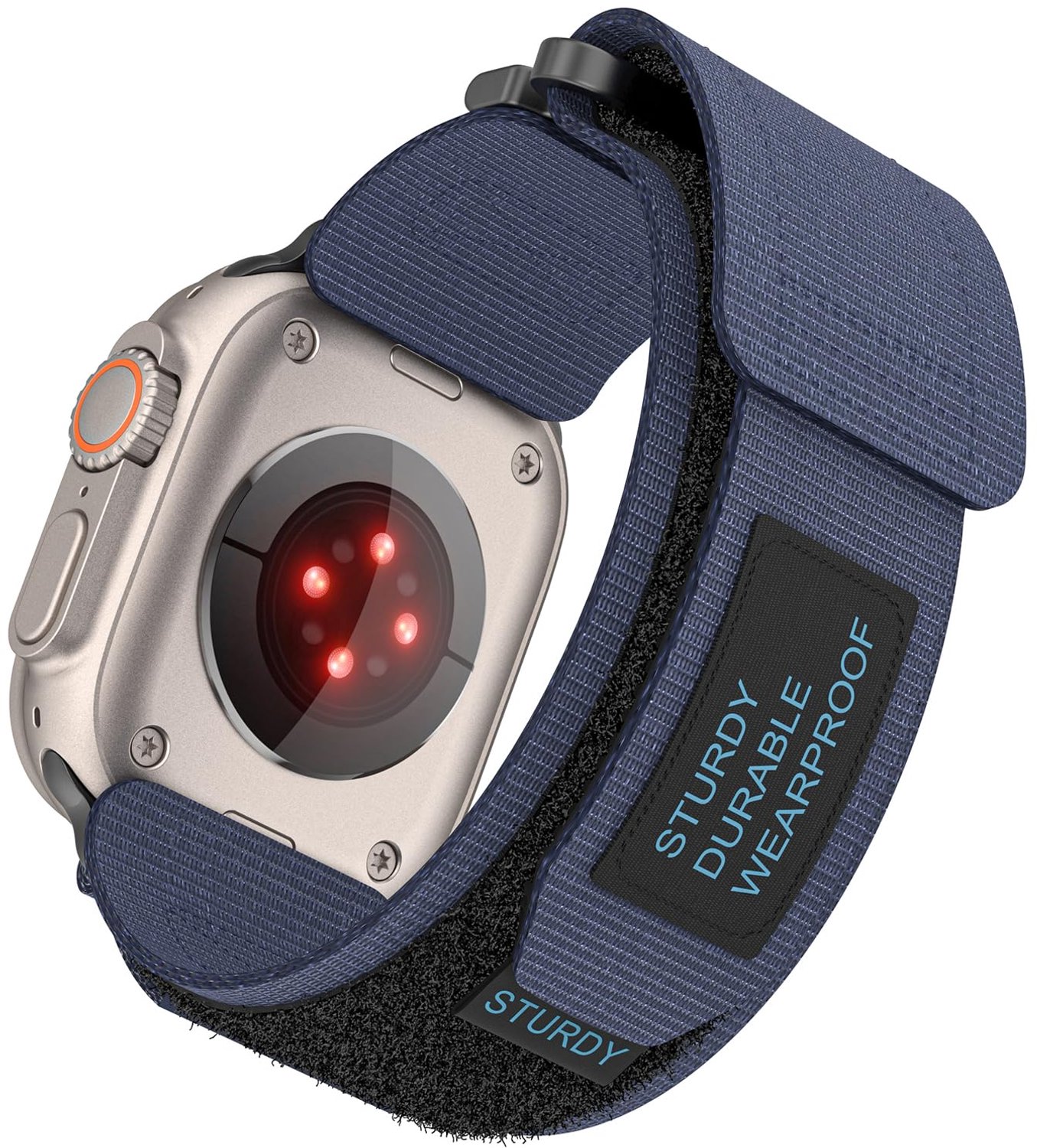 Armband 49 mm, 46 mm - nylon sportreservearmband - compatibel met Apple Watch - ideaal voor actieve levensstijl - ServiceTopper