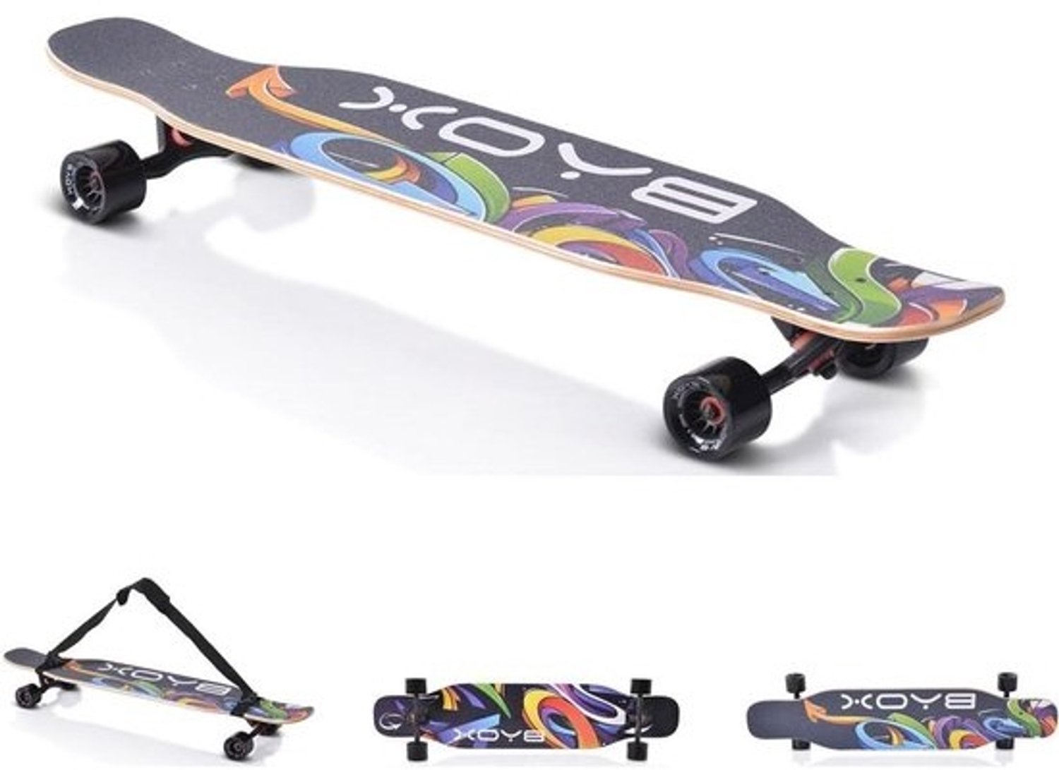 Longboard skateboard Dansstijl board Vlot rijden Deck van 8 lagen esdoorn 42 inch