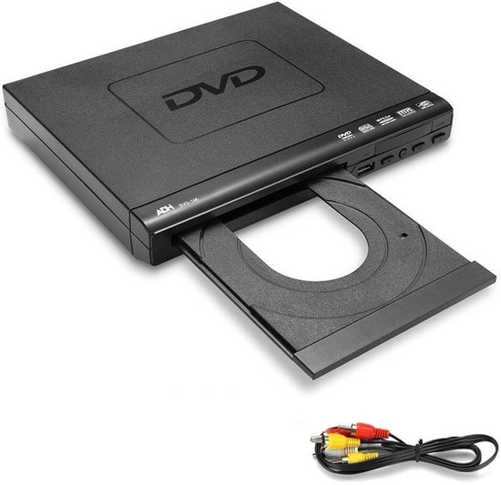 1080P DVD-Speler Met USB 3.0/2.0 En Afstandsbediening – Regiovrij En Speelt DVD/CD/VCD Af – Compact Ontwerp – Voor Filmavond In De Studentenkamer Of Slaapkamer – Zwart — afbeelding 2