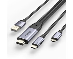HDMI-naar-USB-C-kabel - Zwart - 2,5 m - 4K60Hz Video- en Audio-overdracht - Voor AR-brillen en Monitoren