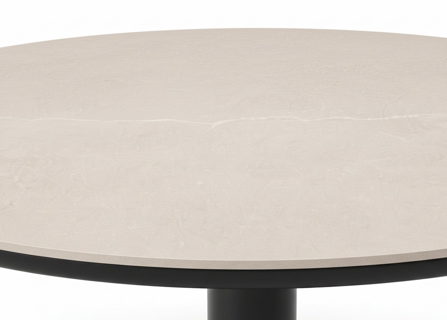 Apple Bee Melville Table dining Ø160cm Sintered Stone - Noir