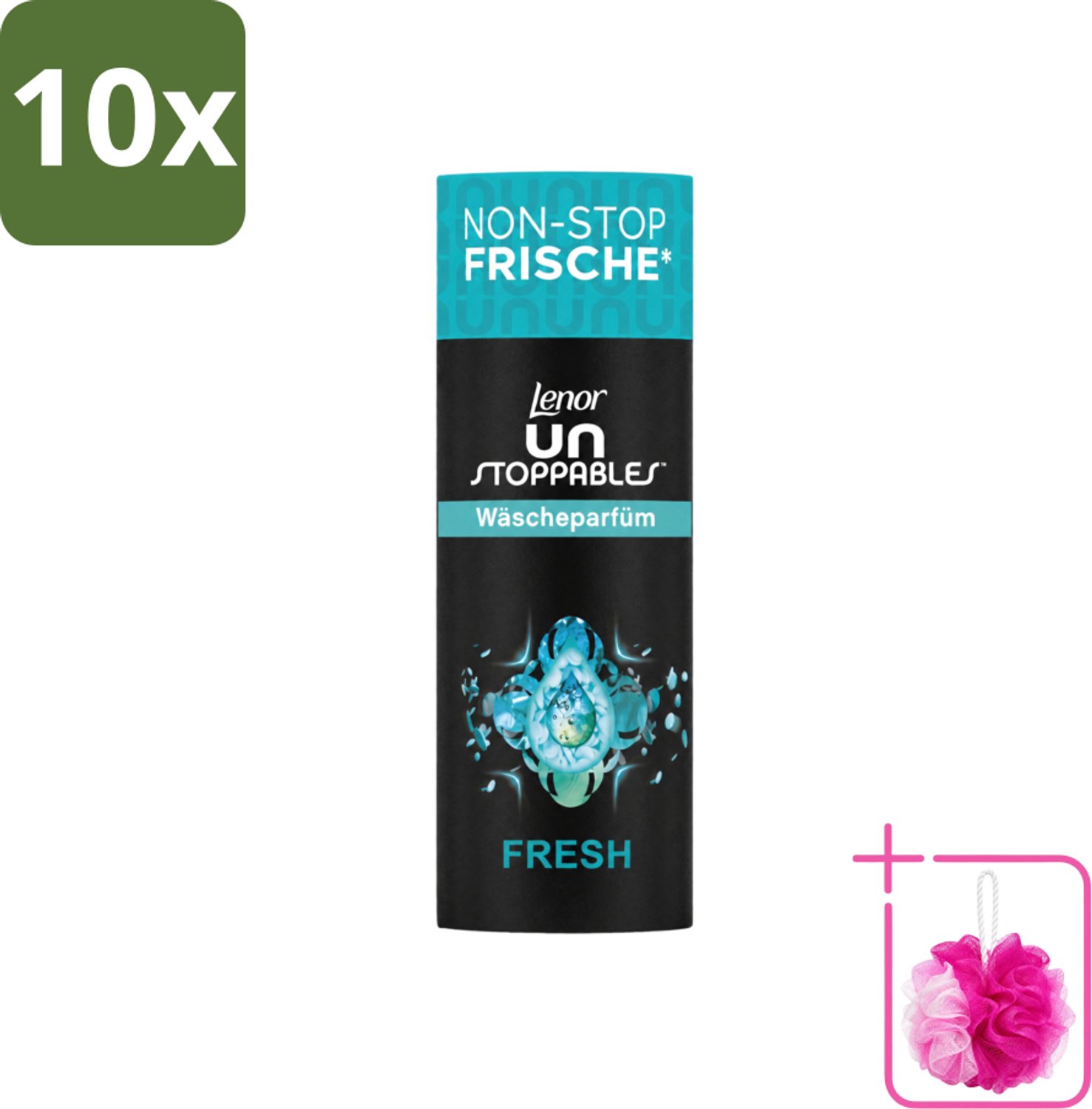 10 x Lenor – Geurbooster – Fresh – 12 Wasbeurten – 160 g - Bulkverpakking - Geurbooster - Douchemop - Wasgeur