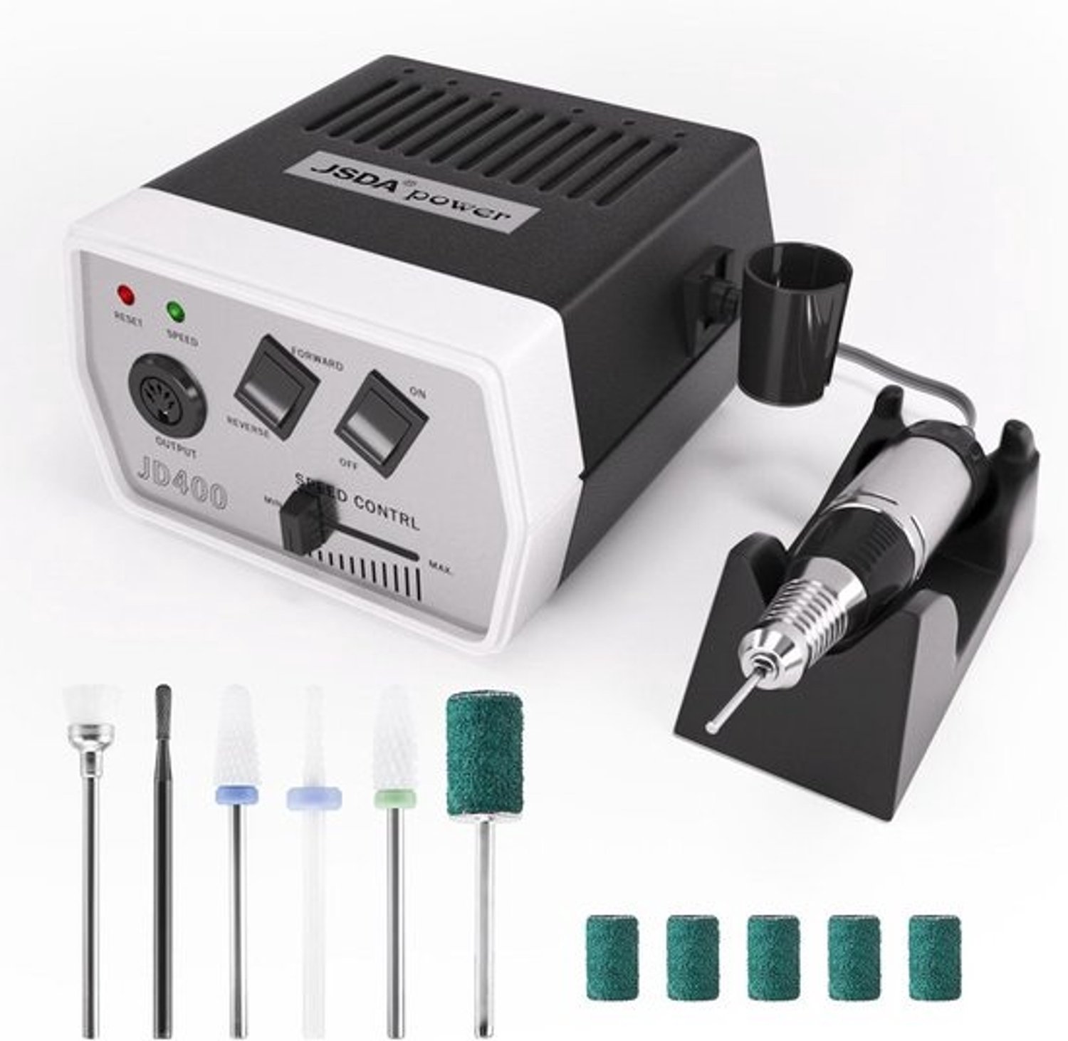 Professionele nagelfrees voor gelnagels - 30.000 omw/min, inclusief 6 bits