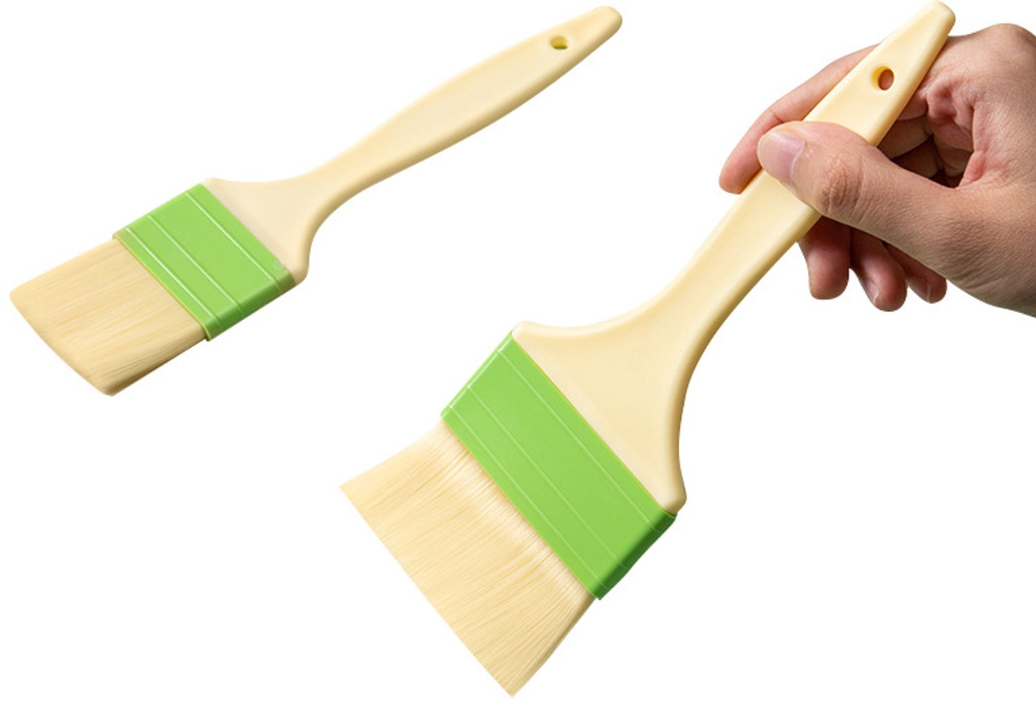 Set van 4 nylon oliekwasten, hittebestendige oliekwasten van voedselkwaliteit, keukenkwasten voor pannenkoeken/eierbeslag, barbecuekwasten, sauskwasten, oliedoseergereedschap