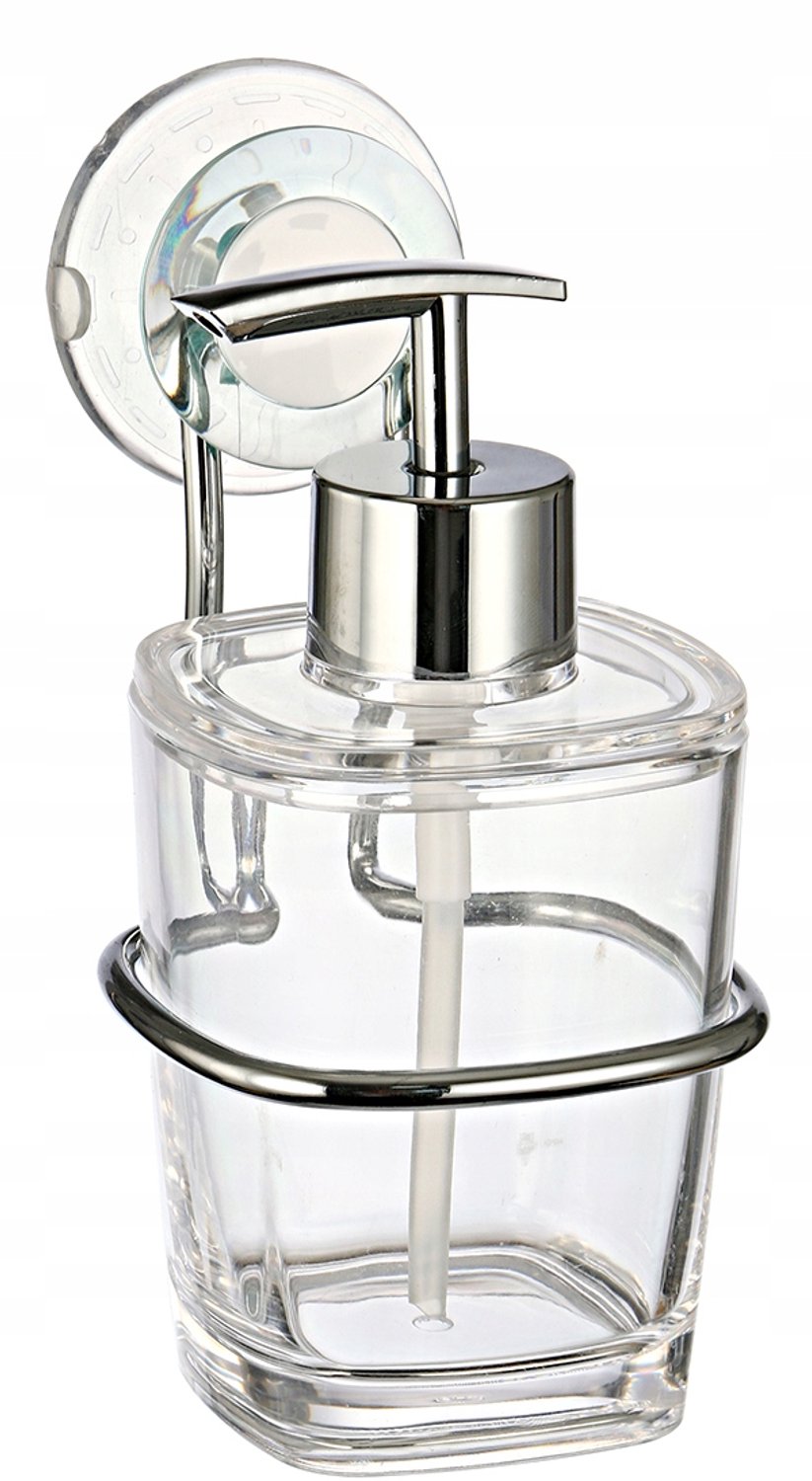 Bisk Geco Zeepdispenser Transparant met Zuignap - 15cm