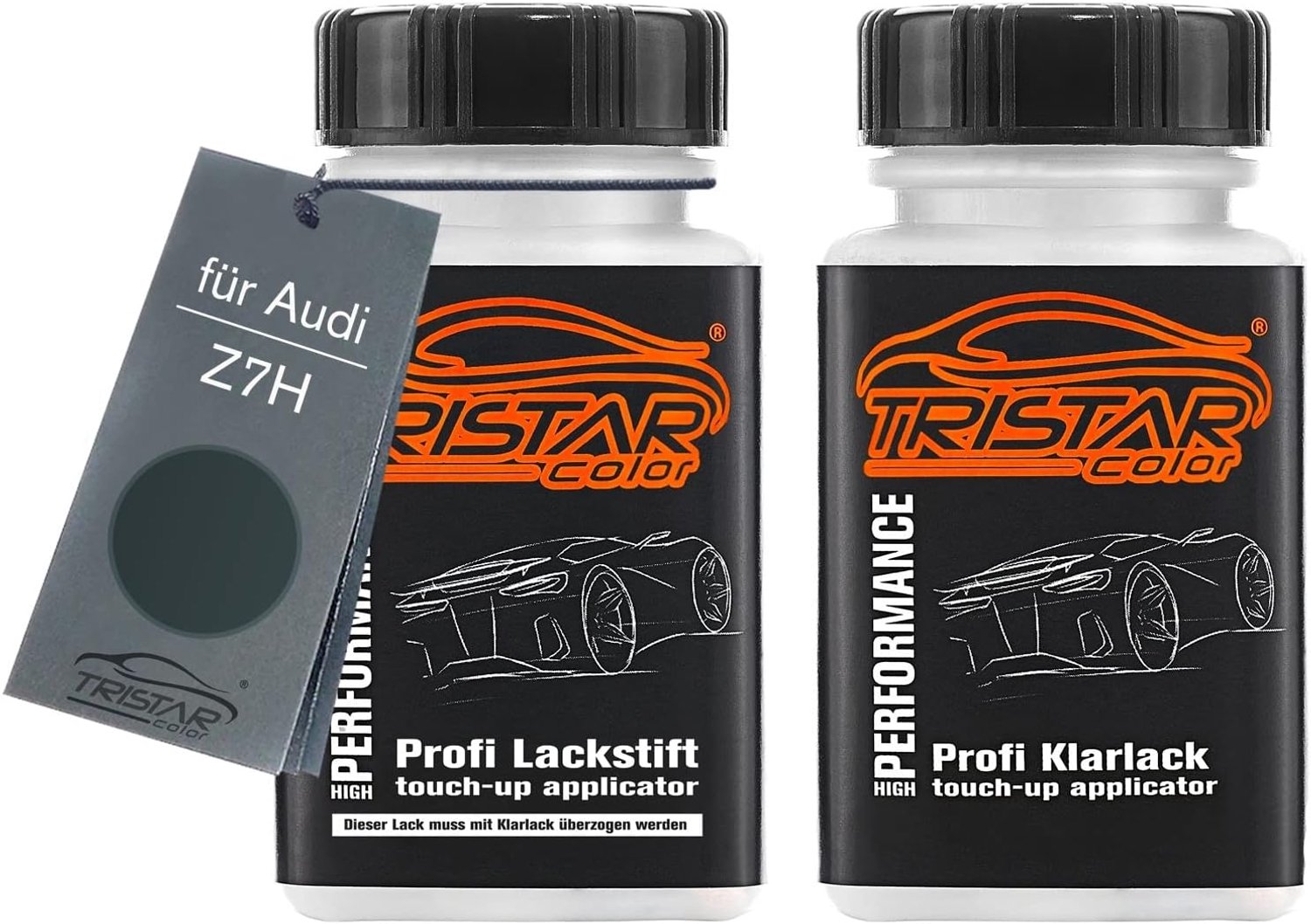 Autolak Lakstift - Z7H Meteorgrau Metallic - 1K - Perfect voor kleine schades - m-winkel