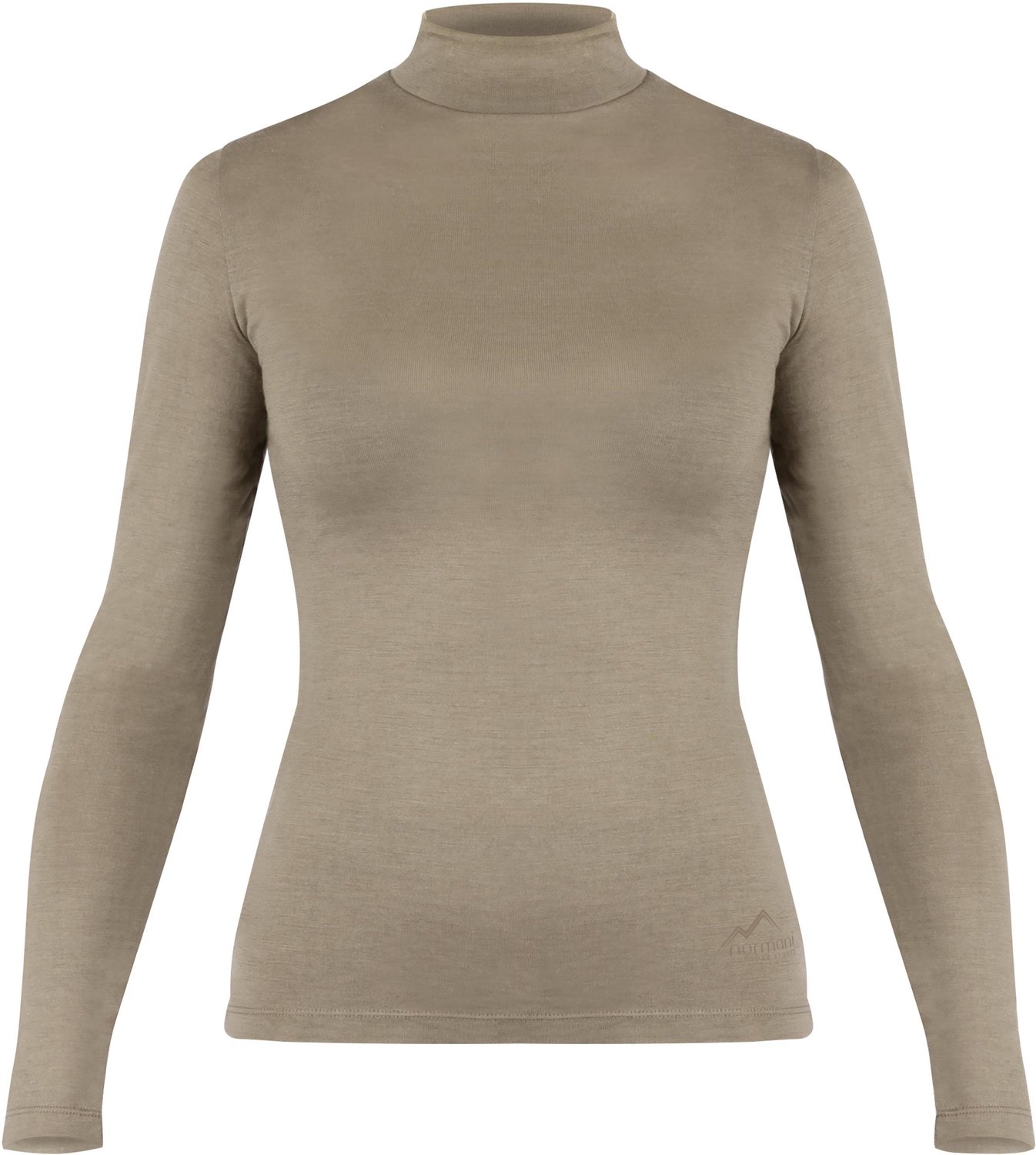 Dames-merino-shirt met lange mouwen en opstaande kraag „Romsey“