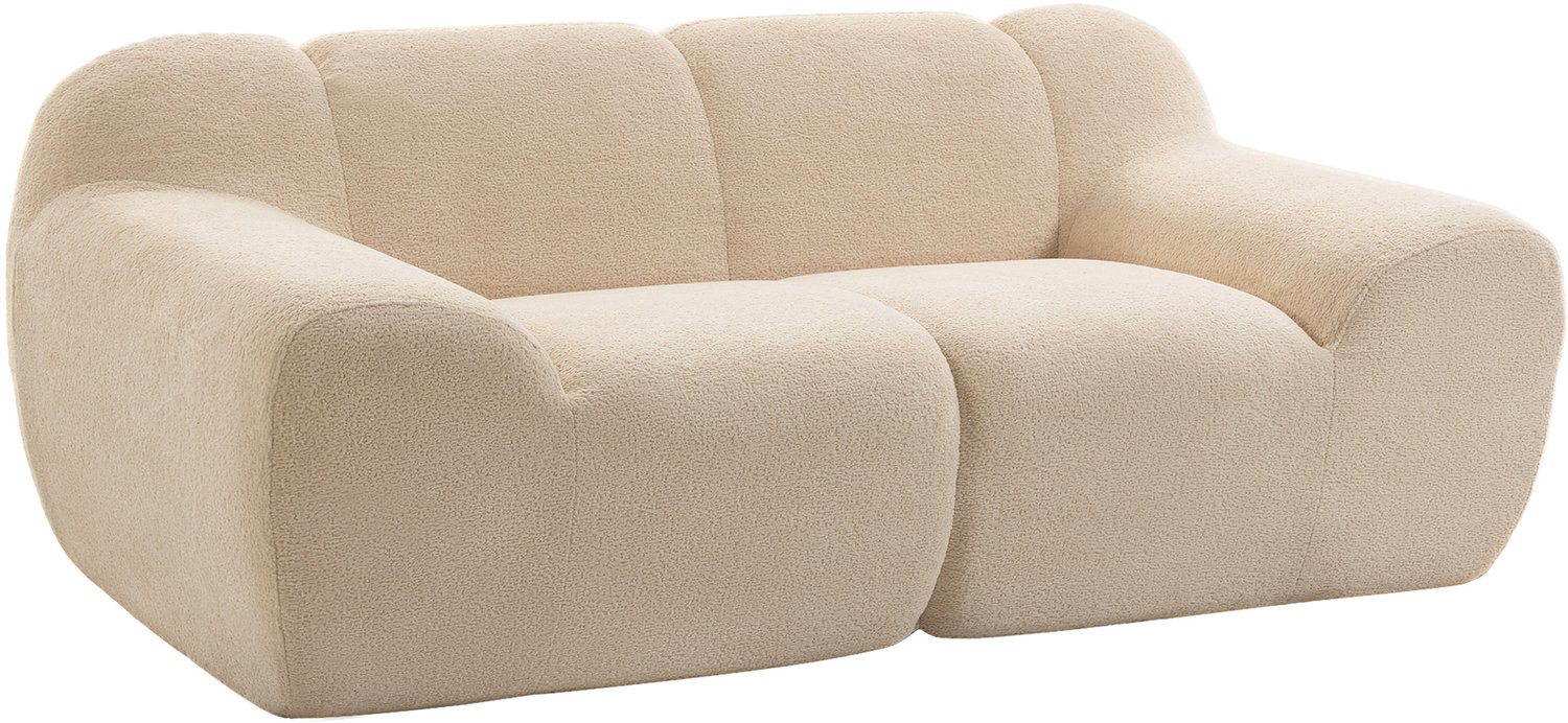 Homcom Tweezitsbank - Chenille (100% polyester) - 174 x 91 x 61 cm - Beige