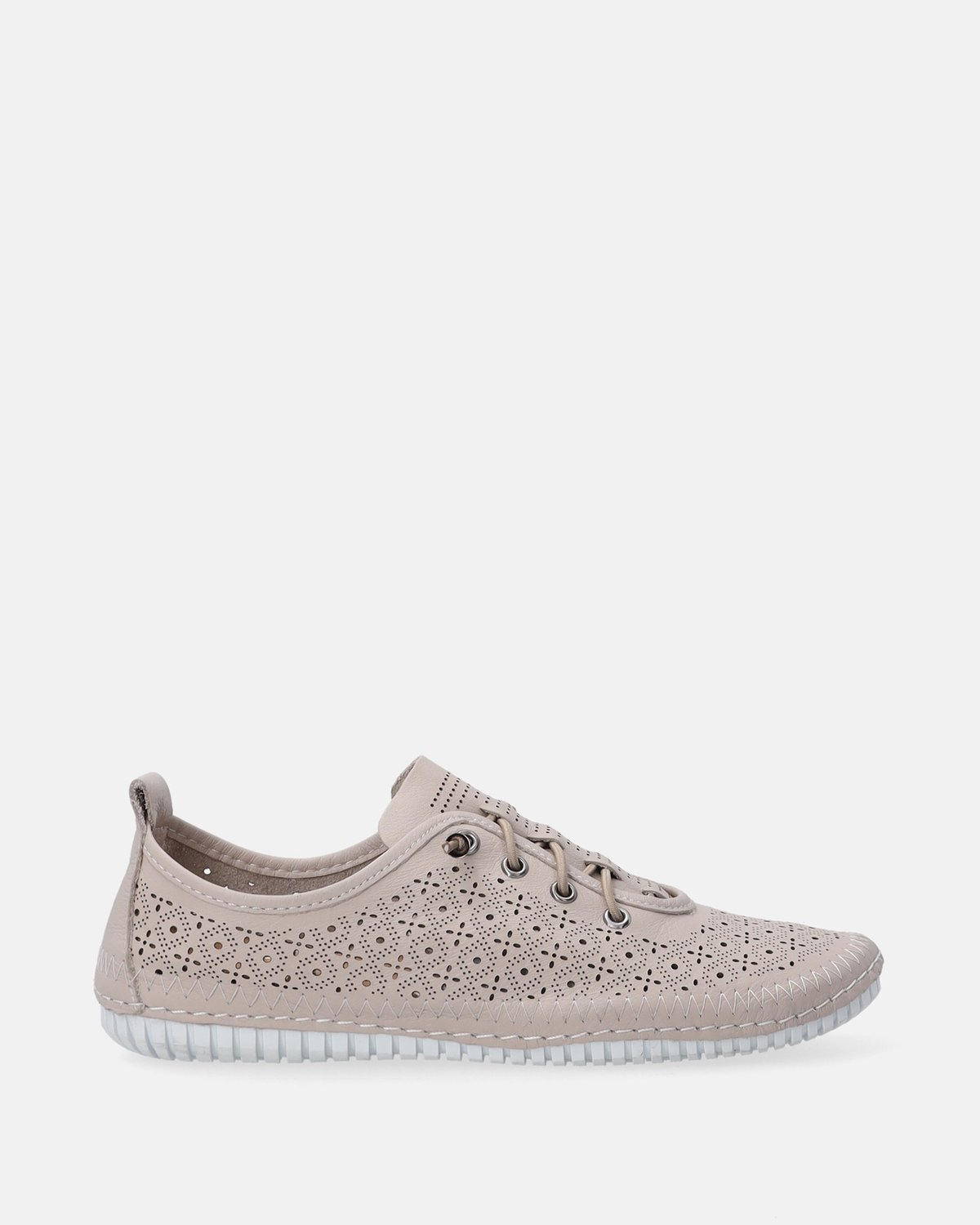 Beige schoenen - Elastische veters - Maat 38