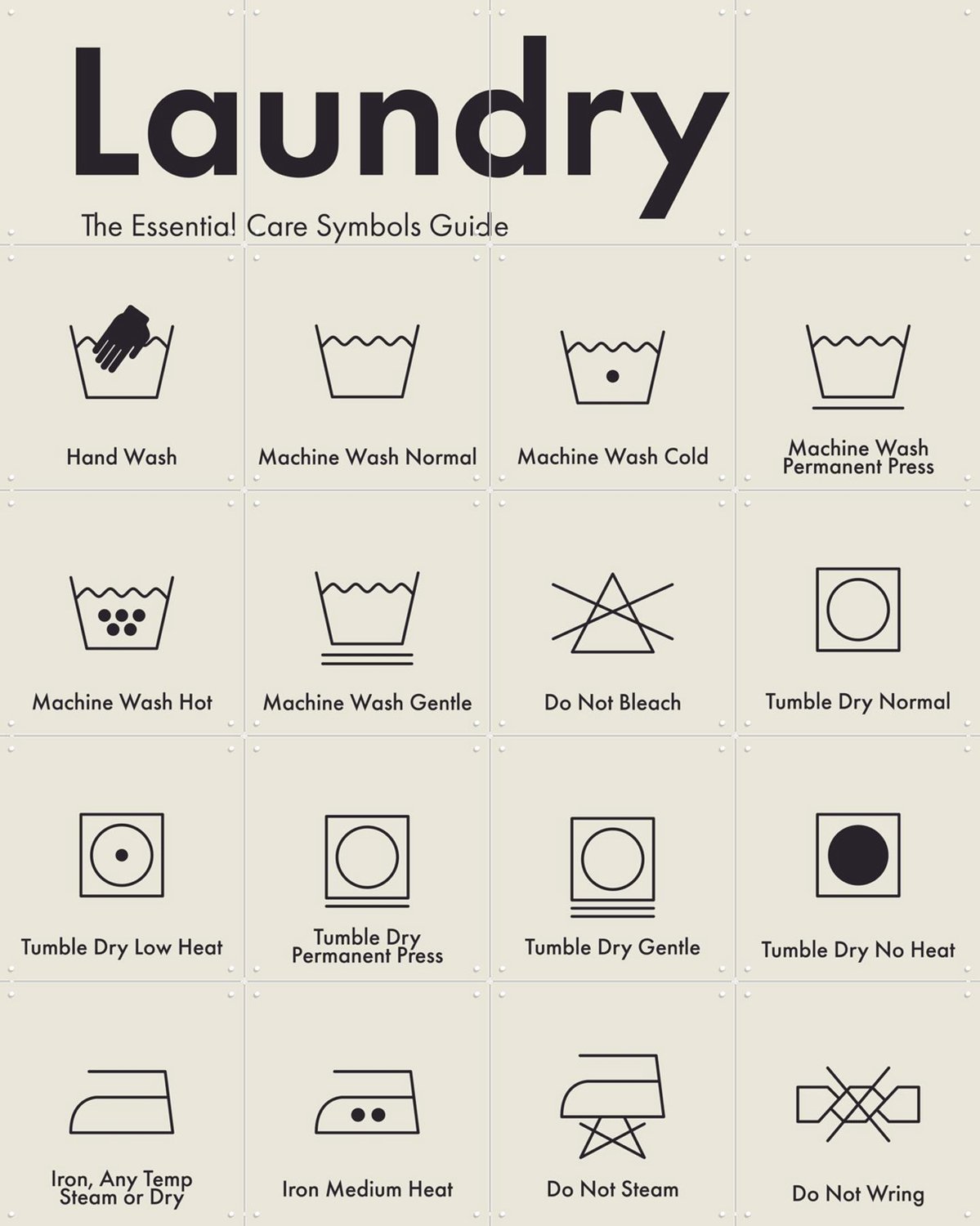 IXXI Laundry Collagebox, IXXI - 80 x 100 cm - Grote wanddecoratie en posters - Technische Tekening, Collage, Grafisch Ontwerp, Kleurrijk Zwart / Grijs / Beige