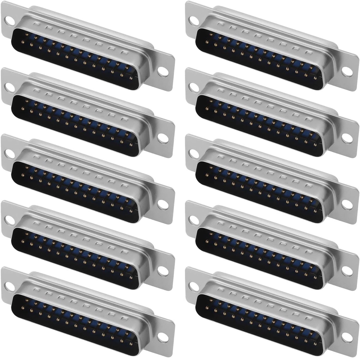 D-sub connector 25 pins - dubbele rij - soldeerverbinding - eenvoudig te installeren - ShopVlot