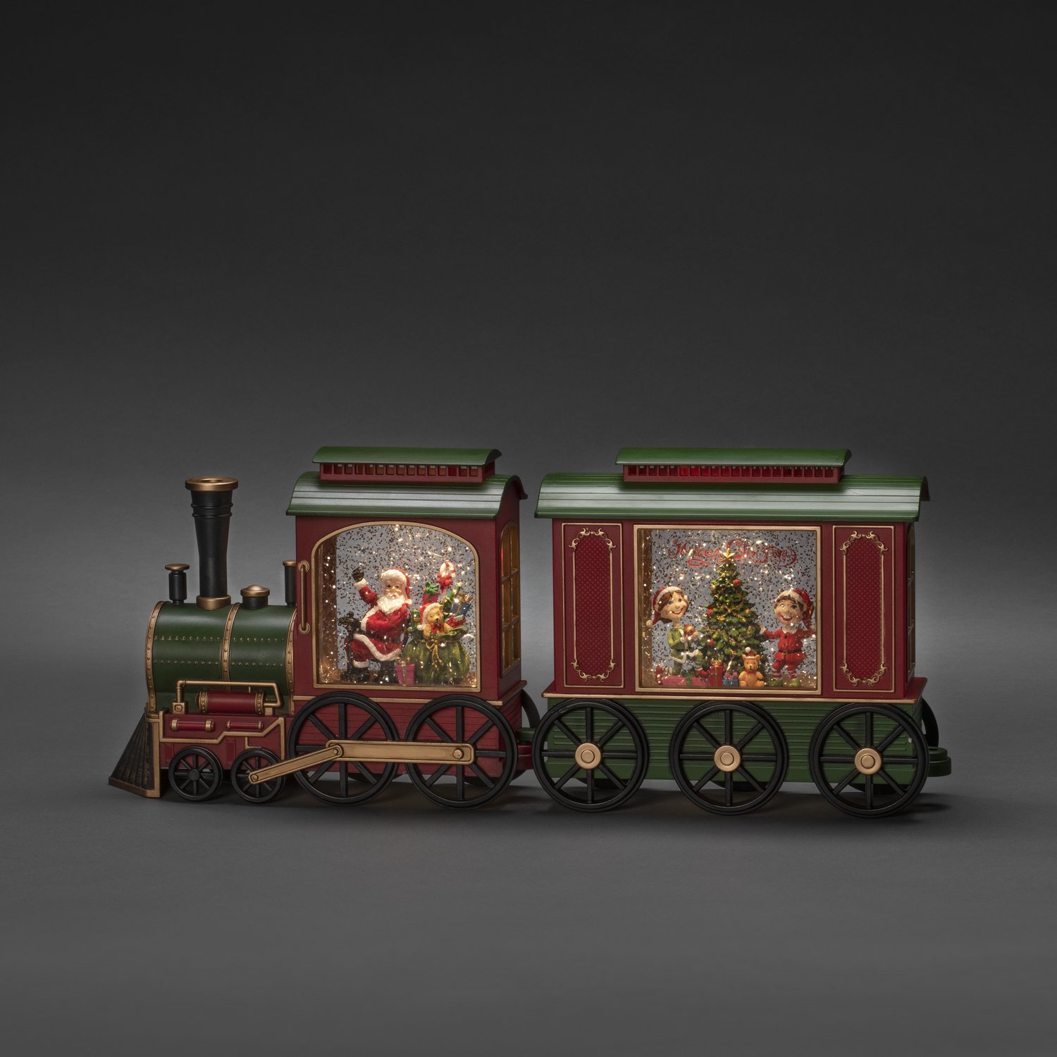 Kerstlantaarn LED treinwagon met kinderen Konstsmide – foto 3