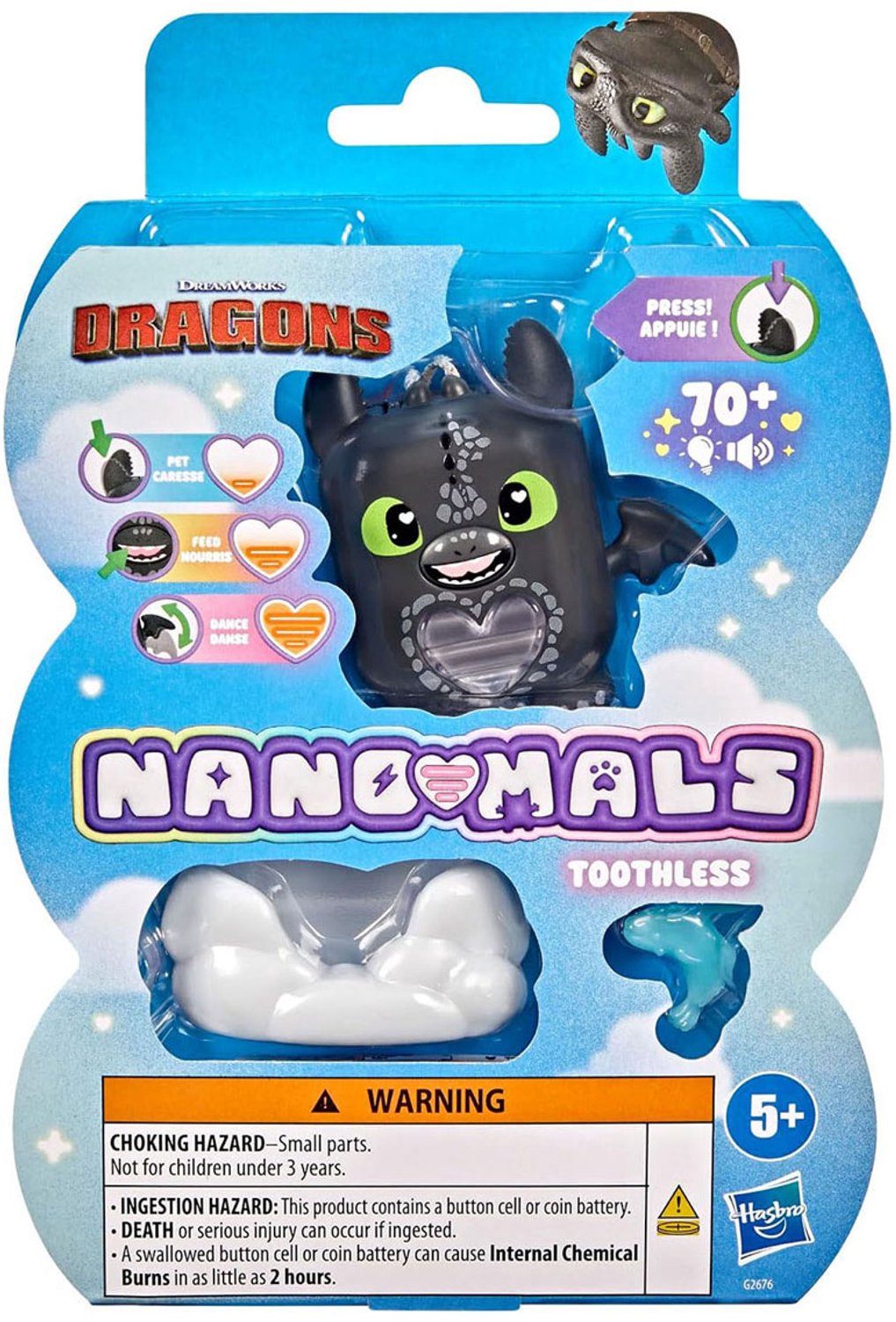 Hasbro Nano-mals DreamWorks Animation's Toothless