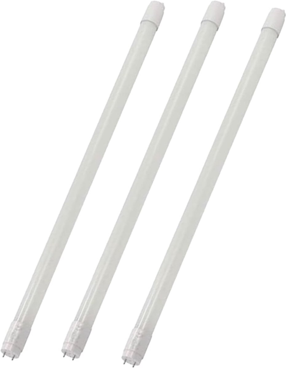 VITO LED TL-buis T8 G13 - 10W 1000lm 4000K - Neutraal Wit Licht - 600mm - Enkelzijdig Aangesloten - 3 stuks
