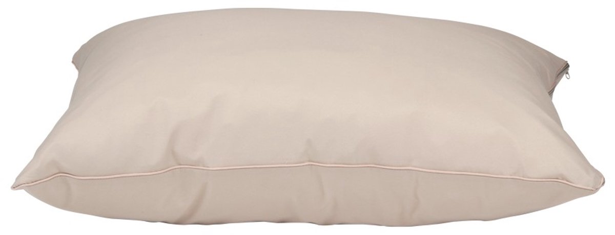maxxpro Hondenkussen Maat S - Comfortabel Hondenbed Kleine Honden - Benchkussen voor Binnen - Honden Bed 60 x 80 x 15 cm - Duurzaam en Makkelijk Wasbaar - Beige