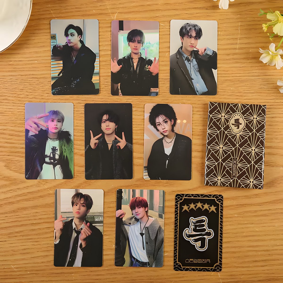 KPOP Stray Kids 5-STAR The 3rd Album Photocard variant O Black Outfit [Fotokaarten]