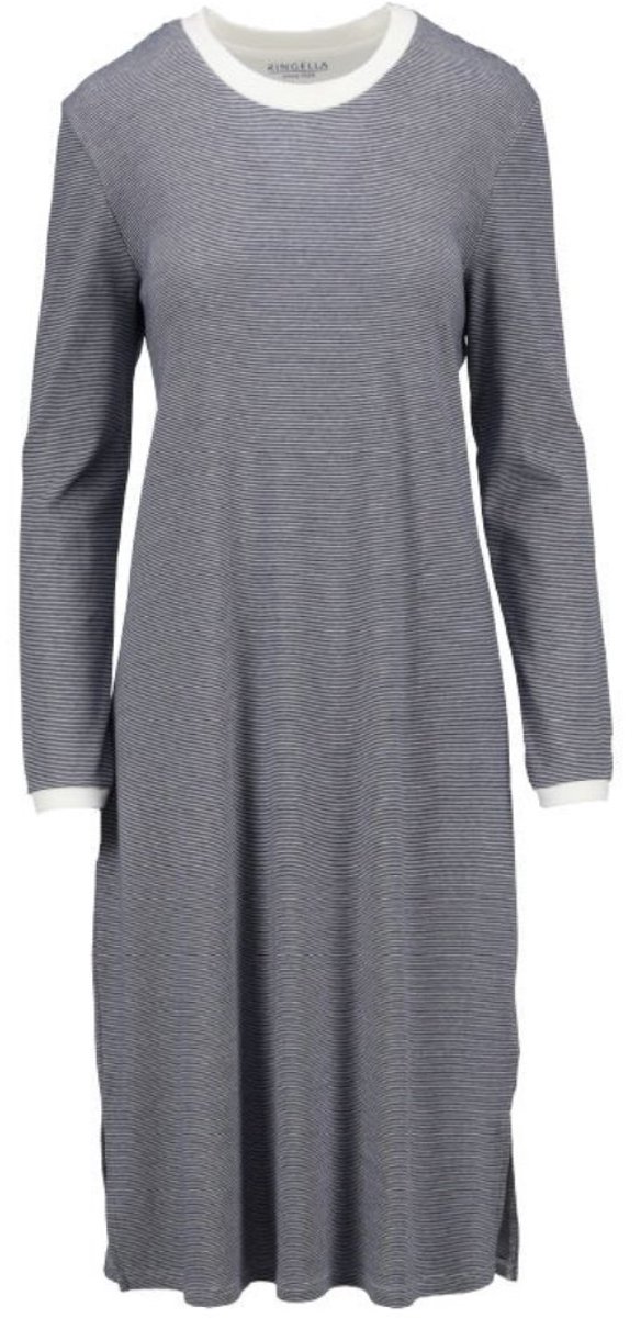 Katoenen dames nachthemd nachtblauw Ringella - Blauw - Maat - 38