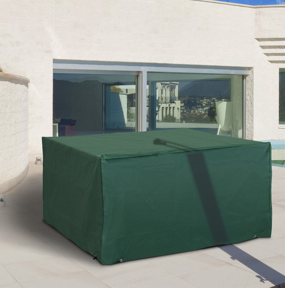 MODFU - Tuinsethoes - 600D Oxford Stof - Trekkoord - Groen - 135 X 135 X 75 Cm