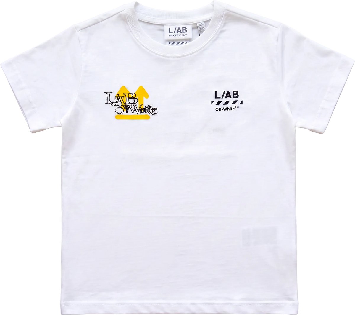 L/AB Off-White t-shirt jongens Off Active Lab White - maat 152