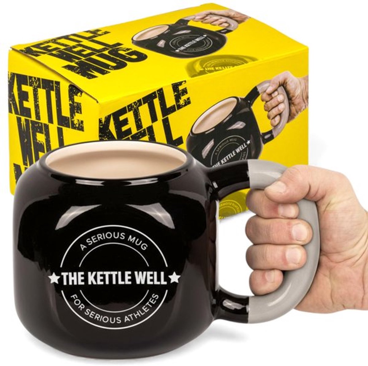 Dailygoody - Koffiebeker - Koffiekopje - Uniek sportief design - Zwart-grijs