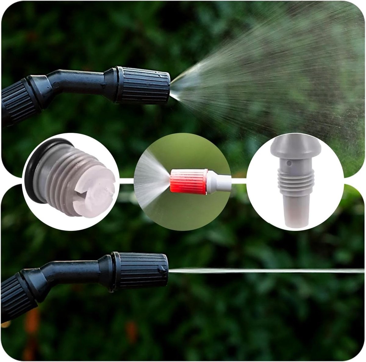 Set van 4 vervangende accessoires voor sproeiers, tuinsproeiers en standaard nozzels voor optimale tuinirrigatie