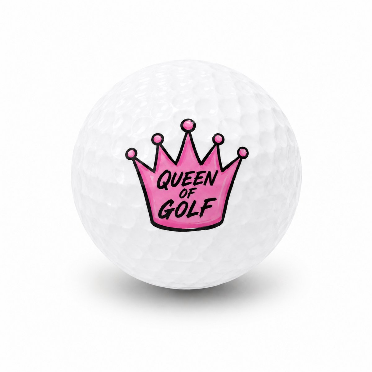 Golfballen Queen of Golf - Golfster Golf Cadeau - 15 stuks - Wilson - Golfbal met Opdruk
