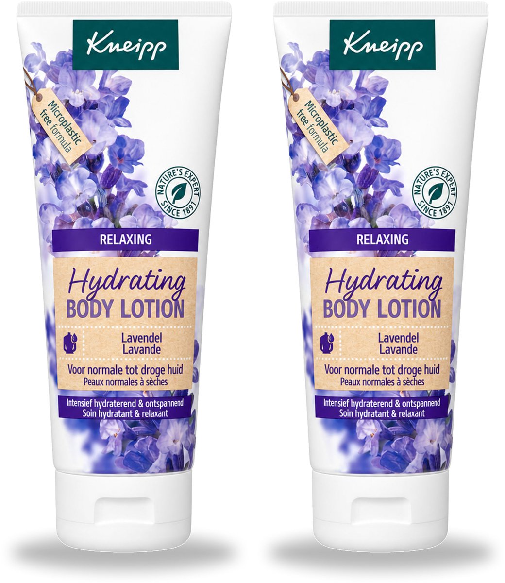 2 x Kneipp - Body lotion - Relaxing - Lavendel - Bloemige geur - 200 ml - Voordeelverpakking - 2 stuks