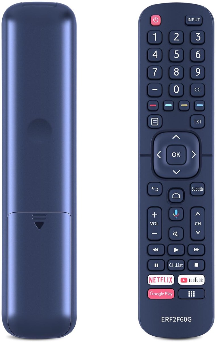 Elzusha - Vervangende afstandsbediening voor televisies - Ergonomisch ontwerp zwart