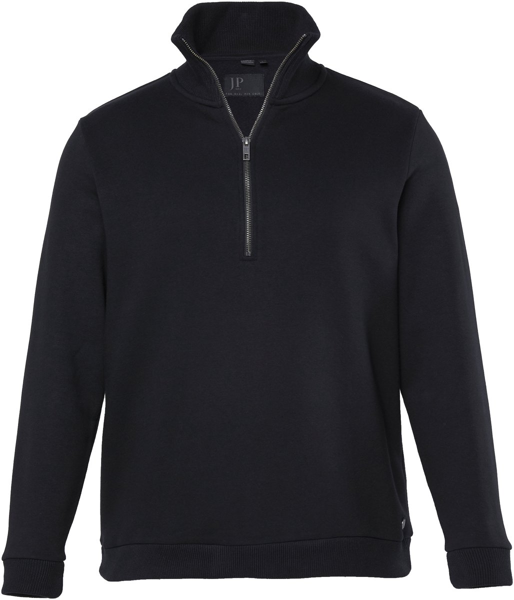 JP 1880 - Heren - Sweat-troyer ritskraag tot 8XL - Zwart - Maat XL