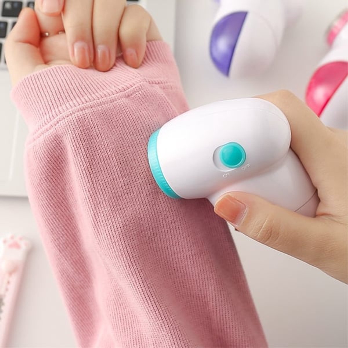 Blauwe elektrische haarverwijderaar/trimmer/mini elektrische haarverwijderaar