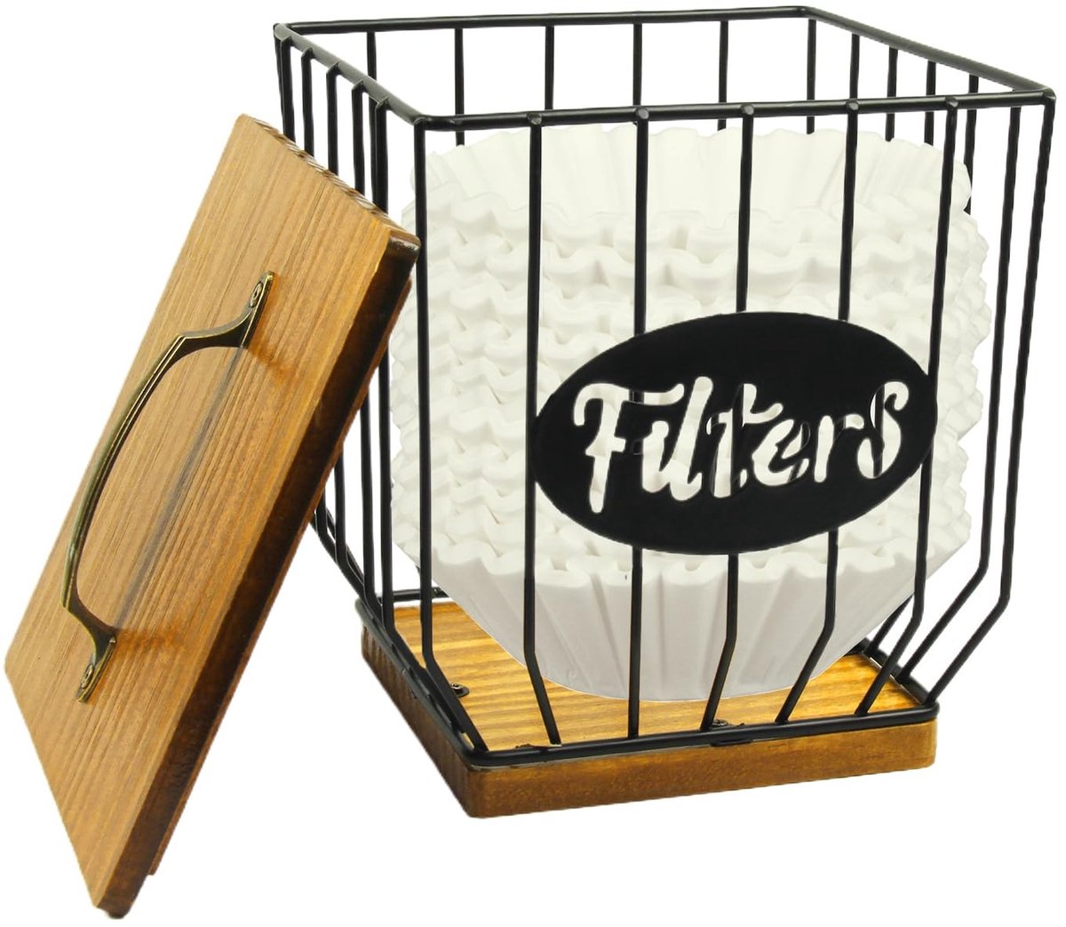 Elzusha - Koffiefilteropbergbak met Deksel
