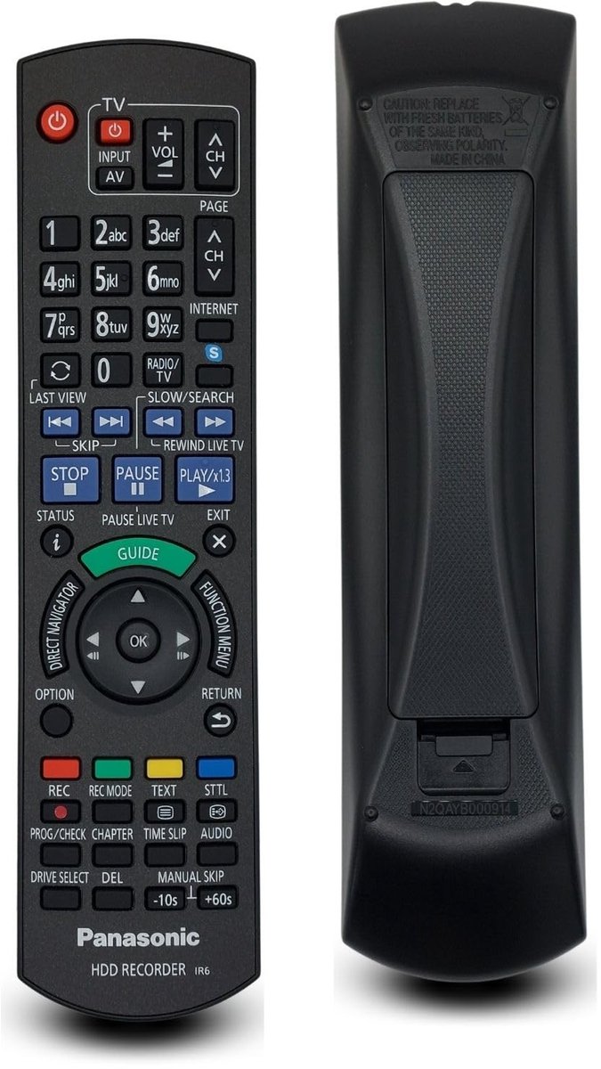 Elzusha - Afstandsbediening voor Blu-ray Recorder - Plug & Play