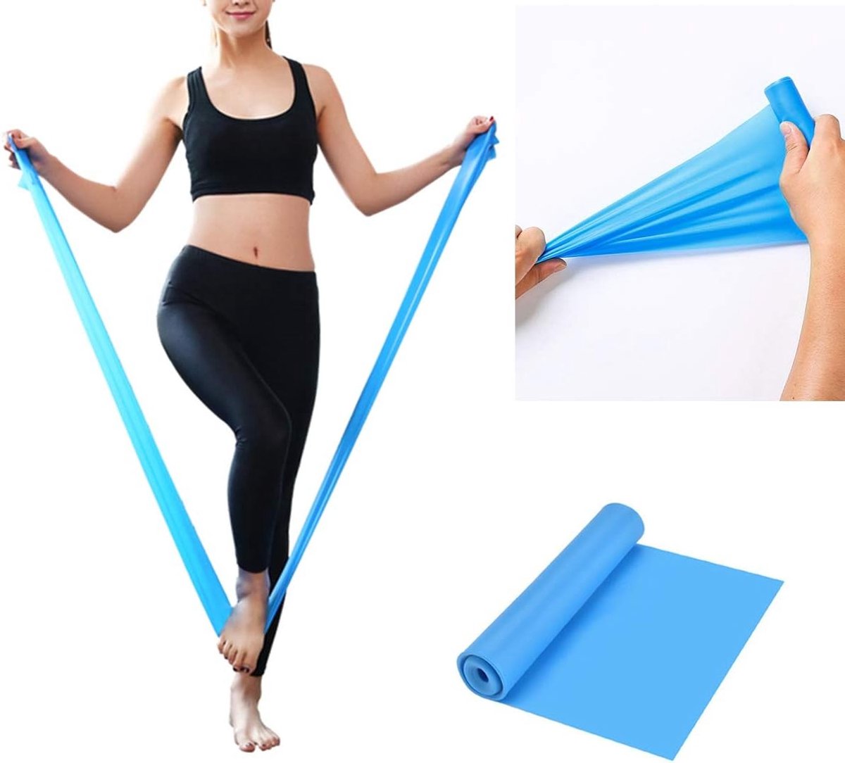 Yoga Starter Kit - Paars - Diverse Accessoires voor Yoga en Pilates - Compleet met Blokken, Bal en Band voor Thuis en Gym