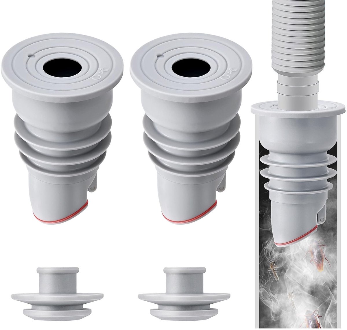 Elzusha - Afvoerstop voor Wasmachine - 2 Stuks - 35-40 mm