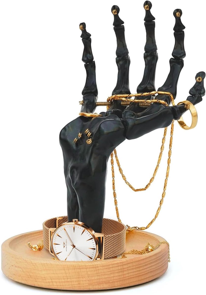 Elzusha - Skelet Ringhouder - Gothic Sieradenorganizer