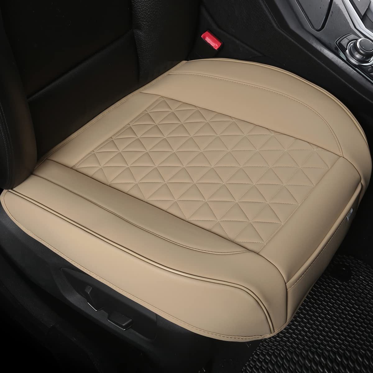 Elzusha - Voorzitplaats Auto Stoelhoes - Universele Pasvorm - Waterproof - Beige