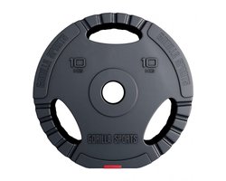 Gorilla Sports Gewichtsschijf - Olympisch - Halterschijf - 10 kg - Kunststof Gripper - 50 mm