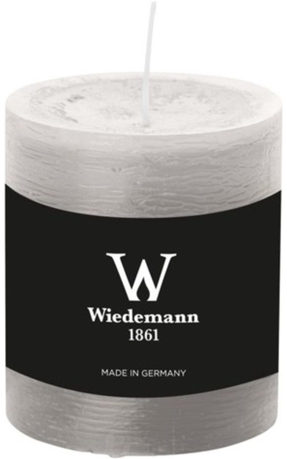 Wiedemann Marble Rustik stompkaars betongrijs, Ø 68 x 80 mm