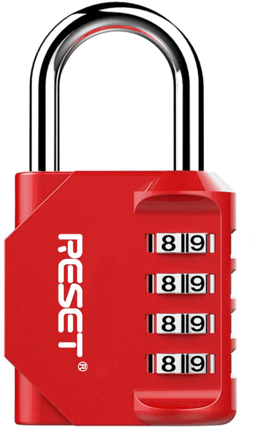 4 Digit Combinatielock - Rood