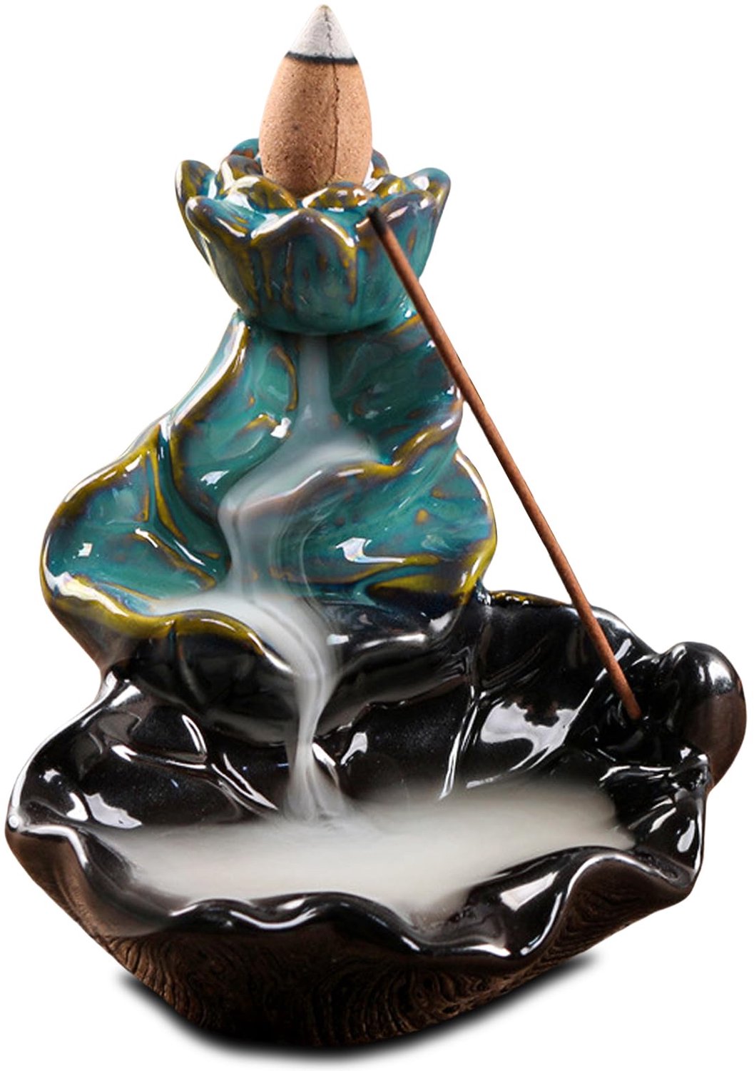Lotus Incense Houder met Backflow Functie