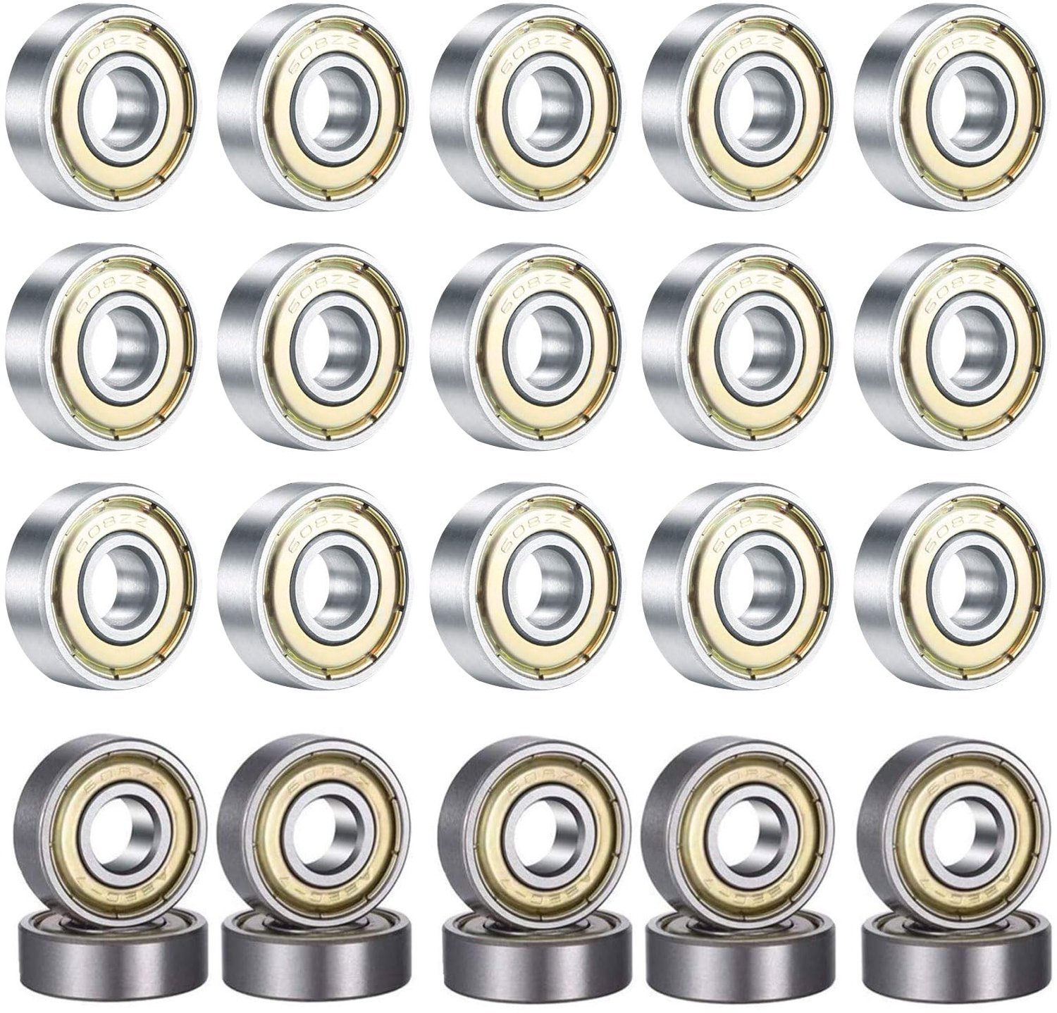 Set van 20 Bal Bearings voor Skateboards